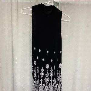 Boutique Patterned T-shirt Dress